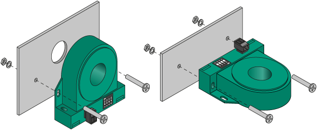 Установка на плоскую поверхность