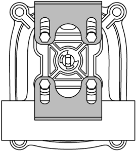 Дальнее расположение монтажных кронштейнов