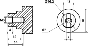 Диаметр повортного пневмопривода 92 мм