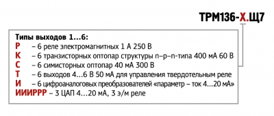 Модификации ТРМ136