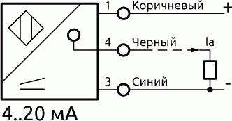 Схема соединения LR-12 с аналоговым выходом