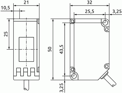Габаритные размеры PR-18*C